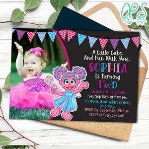 Abby Cadabby Invitation Customizable Template to Print at Home Instant Download