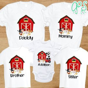 Farm Birthday Family Trip Vacation T-Shirt