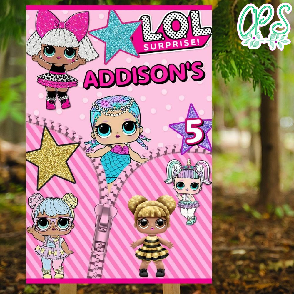 Lol Surprise Dolls Birthday Party Sign Digital File Printable DIY ...