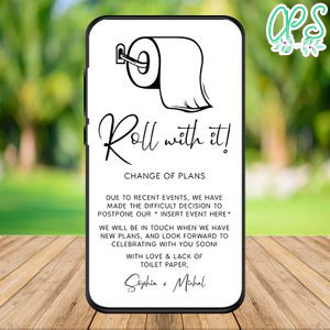 Electronic Postponed Date Announcement Template Instant Download