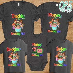 Cocomelon Birthday Party Shirt for Girl