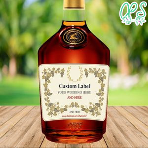 Customizable Hennessy Cognac Label Template Instant Download