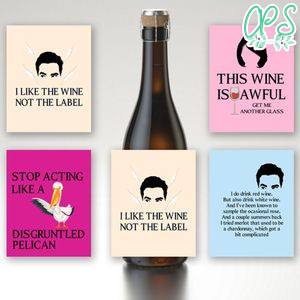 Schitt's Creek Funny Wine Beer Gift Label Customizable Template Instant Download