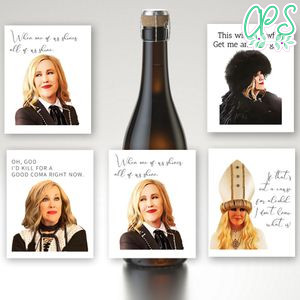 Moira Rose Funny Wine Beer Label Customizable Template Instant Download