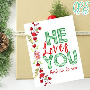 Valentines Ministering Favor Tag Customizable Template Instant Download