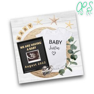Digital Pregnancy Announcement for Social Media Customizable Template Instant Download