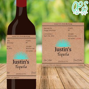 Casamigos Tequila Birthday Label Customizable Template Instant Download