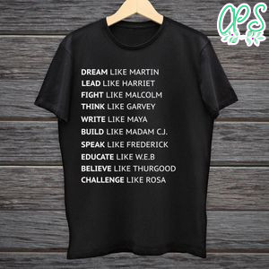 Dream Like Martin Black History Month Shirt Digital File Transparent PNG & SVG Instant Download