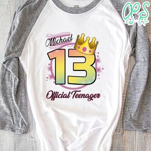 Official Teenager Shirt PNG File Templates