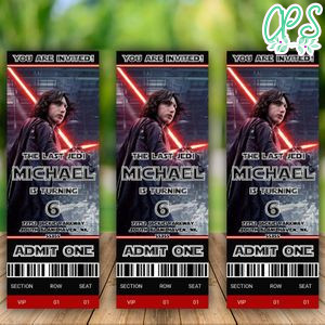 Editable Star Wars Kylo Ren Invitation Instant Download