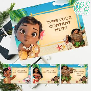 Baby Moana Food Labels Printable Instant Download