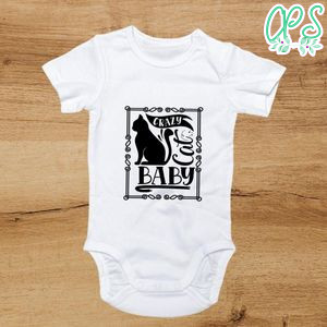 Crazy cat baby Cute Baby Shirt