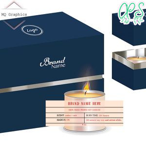 Editable Tin Candle Label Instant Download