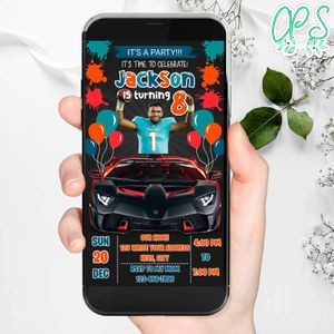 Mobile Tua Tagovailoa Miami Dolphins Drive By Birthday Parade Electronic Invite Invitation Template Instant Download