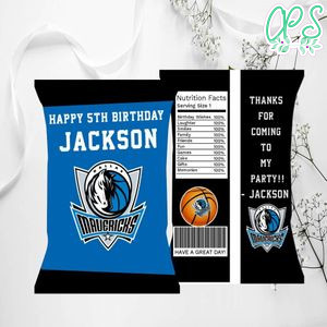 Dallas Mavericks Chip Bags Digital File Printable Instant Download