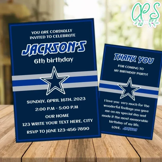 Dallas Cowboys Party Invitations Free Printables