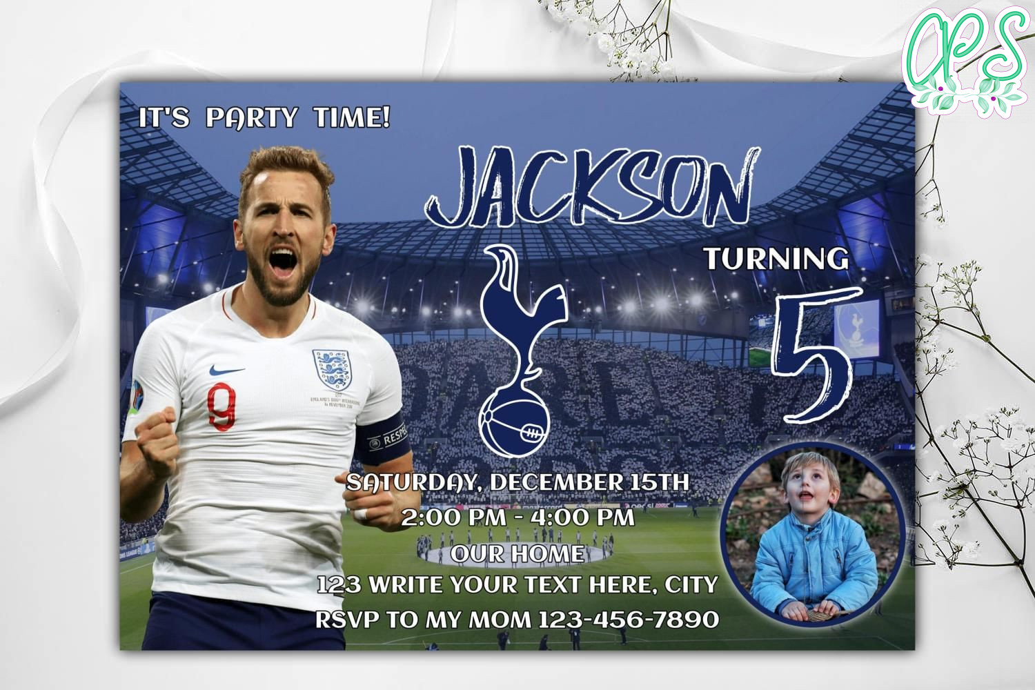Tottenham Birthday Invites Template to Print at Home DIY ...