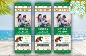 Florida A&M Rattlers Save The Date Wedding Engagement Announcement Ticket Invitation Instant Download