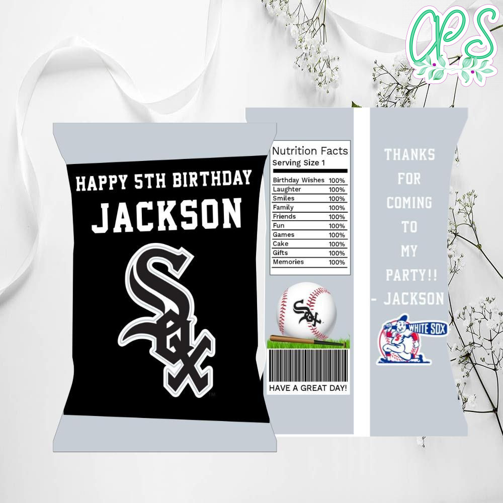 Chicago White Sox Chip Bags Digital File Printable DIY
