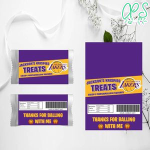 Los Angeles Lakers Rice Krispie Treat Digital File Printable Instant Download