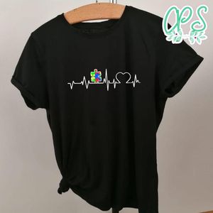 Autism Heartbeat Heart Shirt