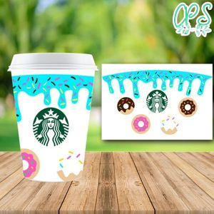 Starbucks Wrap Donut PNG File template Instant Download
