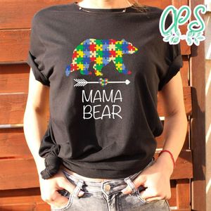 Mama Bear Autism Mom Shirt