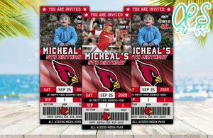 Editable Louisville Cardinals Baseball Birthday Ticket Invitations Instant Download