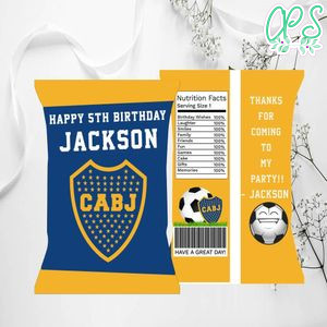 Boca Juniors Chip Bag Digital File Printable Instant Download