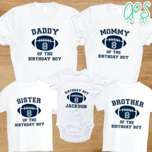 Dallas Cowboys Birthday Family Matching Party PNG file template