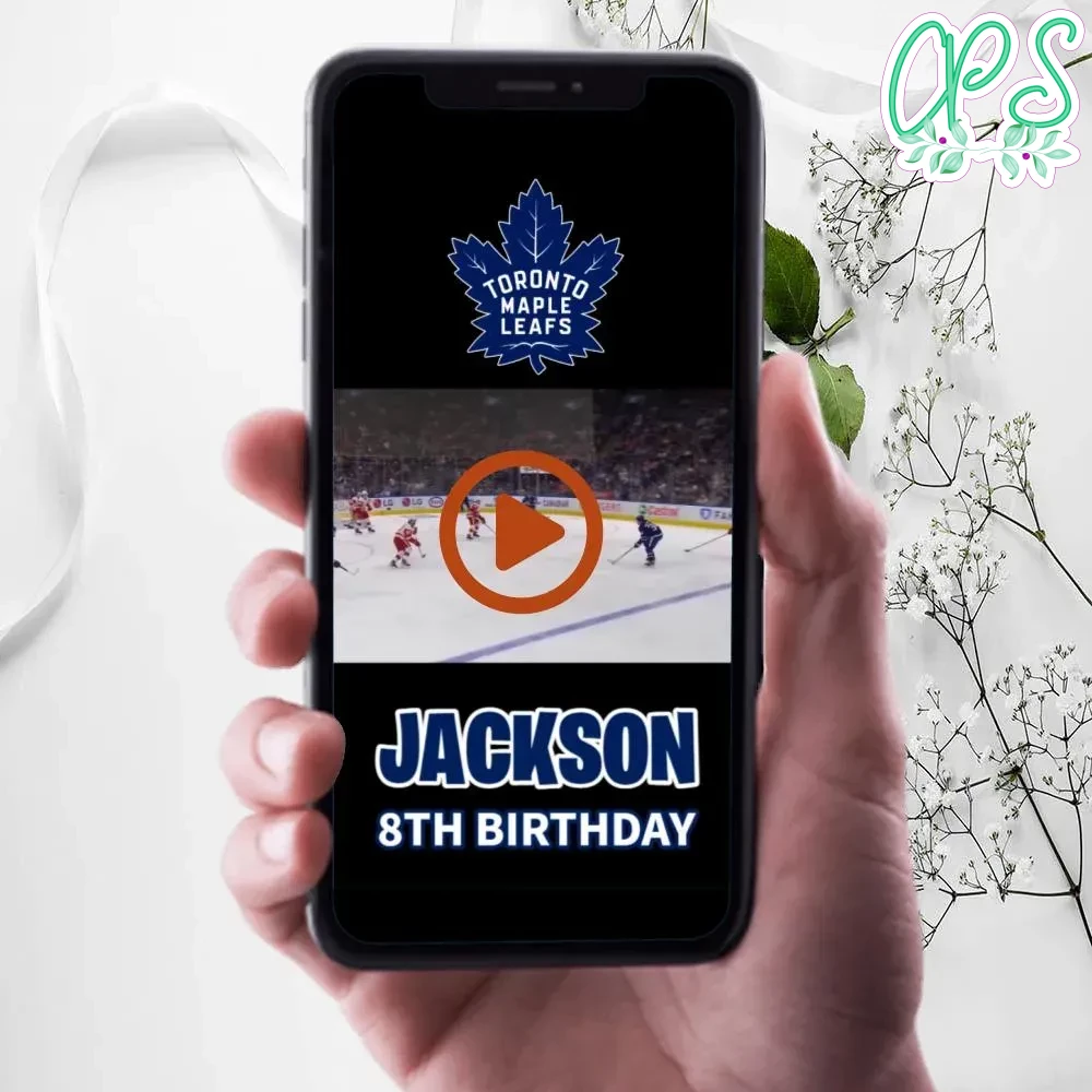 Toronto Maple Leafs Invitation Digital Template Instant Download