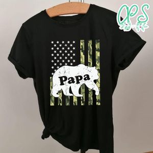 Father's Day Papa Bear Camouflage Shirt