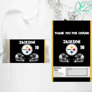 Pittsburgh Steelers Candy Bar Wrapper Digital File Printable Instant Download
