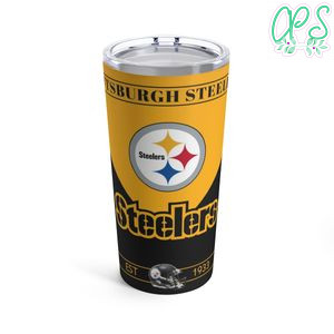 Pittsburgh Steelers 20 oz Skinny Tumbler Customizable Design Template Instant Download