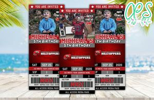 Western Kentucky Hilltoppers Ticket Birthday Editable Templates Instant Download