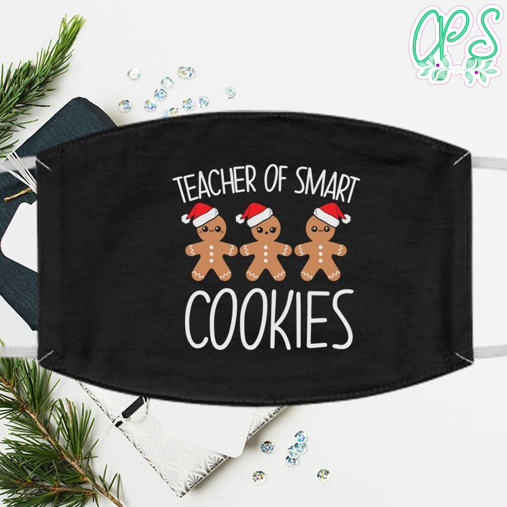 Teacher of Smart Cookies Christmas Face Mask
