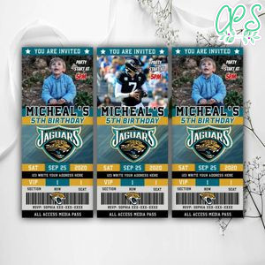 Jags Ticket Invitation Instant Download