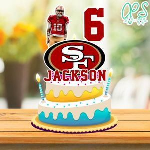 Printable Jimmy Garoppolo San Francisco 49ers Birthday Cake Topper Template Instant Download
