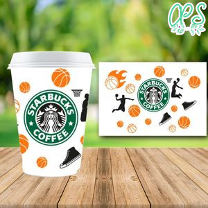Starbucks Wrap Basketball PNG File template Instant Download