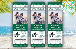 Editable Dallas Stars Save The Date Wedding Engagement Announcement Ticket Invitation Instant Download