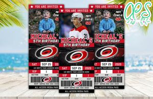 Carolina Hurricanes Ticket Birthday Editable Templates Instant Download