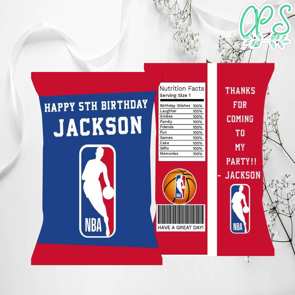NBA Chip Bags Digital File Printable Instant Download