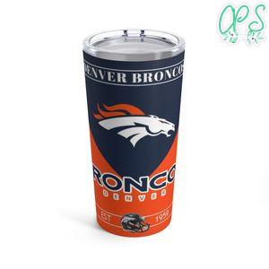 Denver Broncos 20 oz Skinny Tumbler Customizable Design Template Instant Download