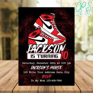 Sneaker Ball Invitation Instant Download