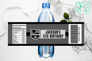 Printable Los Angeles Kings Water Bottle Labels Instant Download
