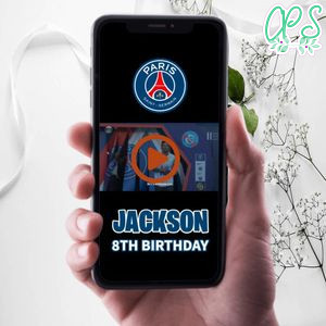 Messi Birthday Video Invitation Digital Template Customizable Instant Download