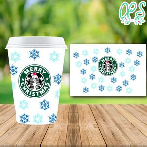 Starbucks Wrap Christmas PNG File template Instant Download