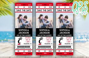 Editable Cincinnati Bearcats Save The Date Wedding Engagement Announcement Ticket Invitation Instant Download