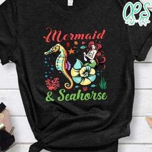 Mermaid And Seahorse Shirt