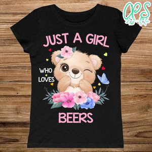 Printable Just A Girl Who Loves Beers Shirt For Kids Girls Women Digital File Instant Download